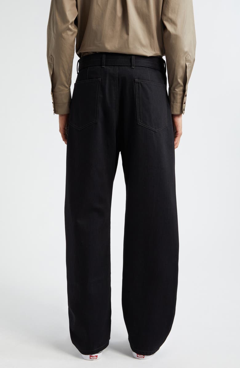 Lemaire Twisted Seam Belted Pants, Alternate, color,