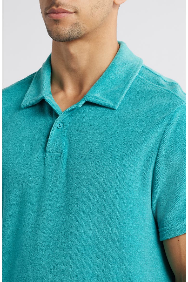 Terry Cloth Polo, Alternate, color, BALTIC TEAL