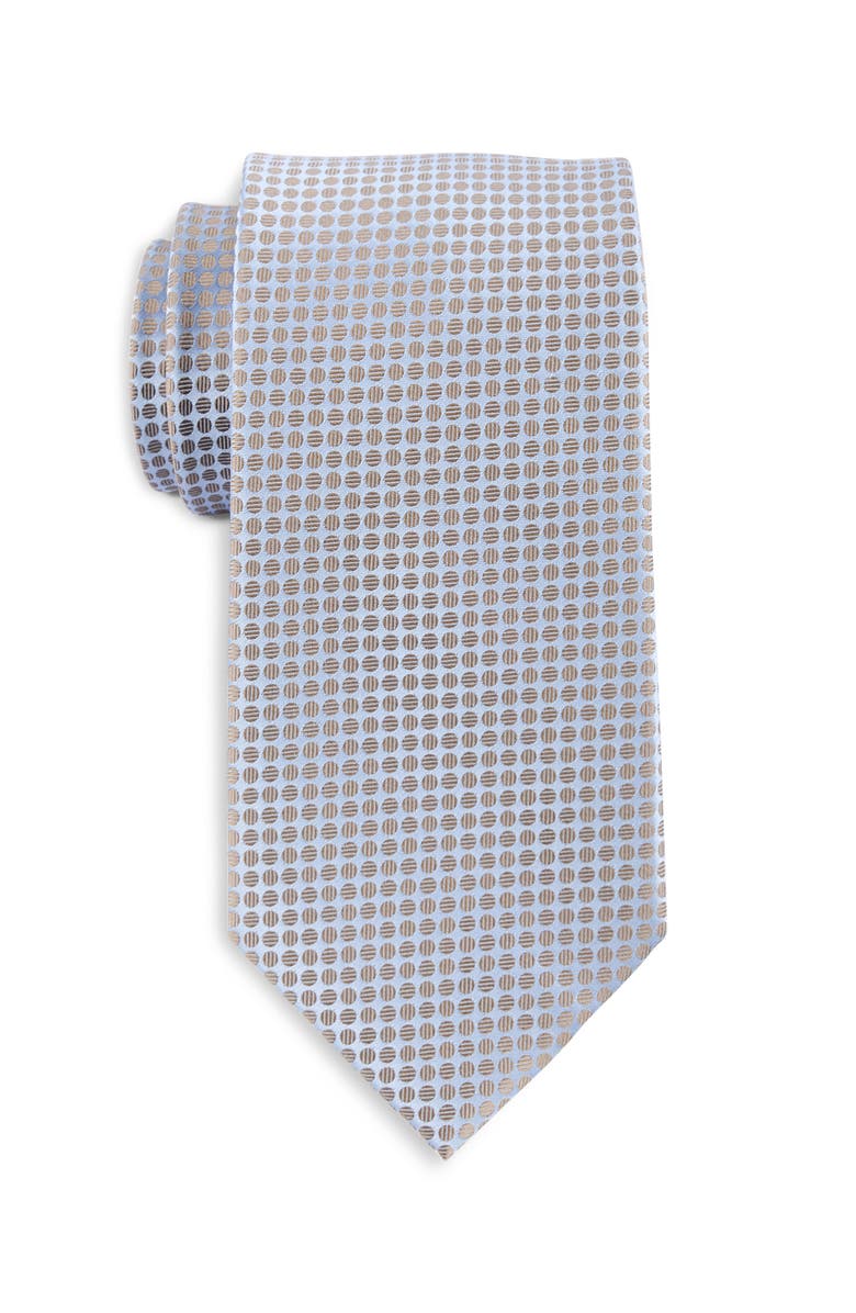 Michael Kors Big & Tall Hays Dotted Tie, Main, color, Tan