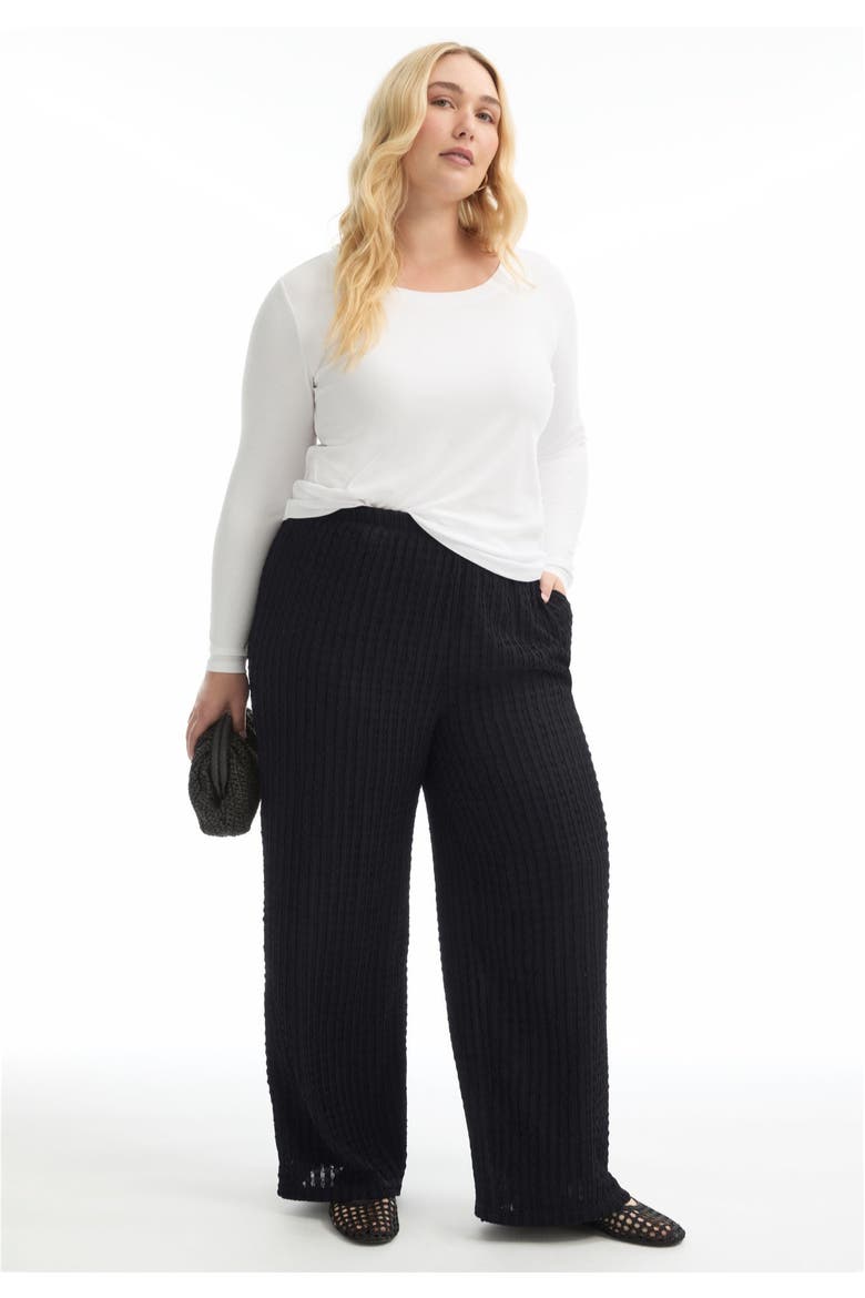 Knitted Pull-On Pants, Alternate, color, BLACK ONYX