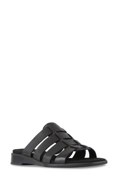 Munro Carrera Sandal In Black Leather