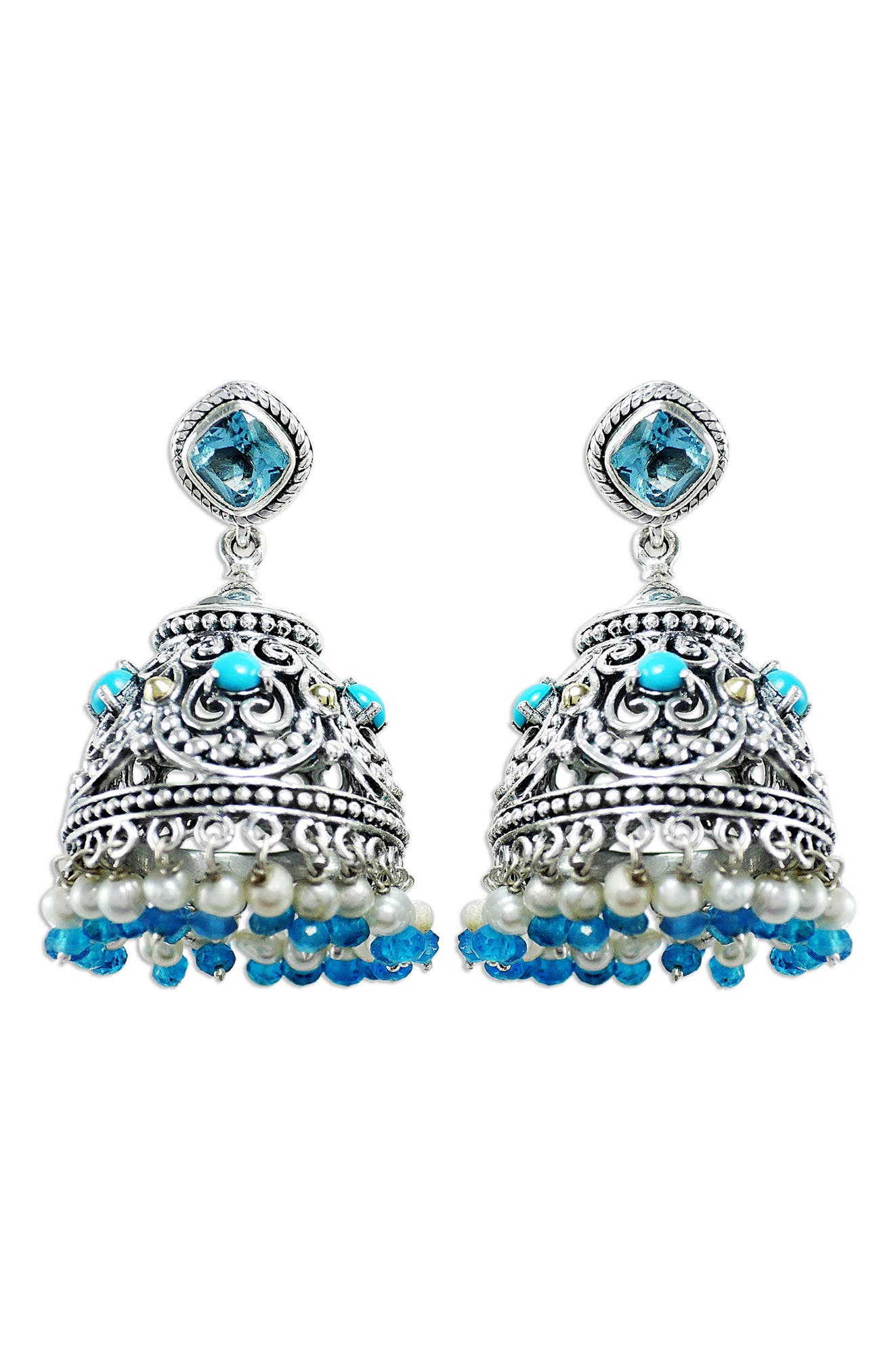 SAMUEL B. Sterling Silver Chandelier Earrings