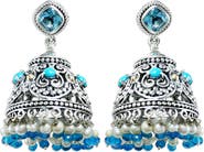 SAMUEL B. Sterling Silver Chandelier Earrings