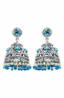 SAMUEL B. Sterling Silver Chandelier Earrings