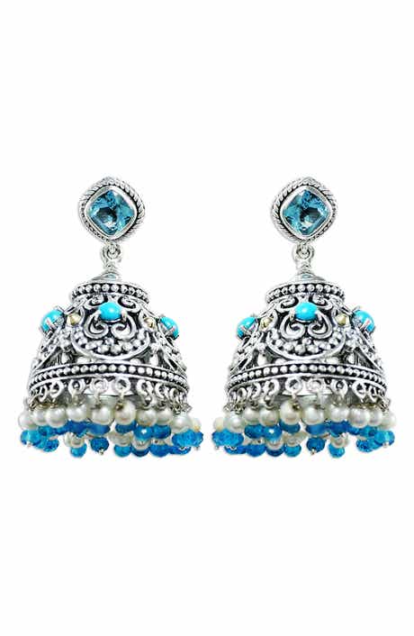 SAMUEL B. Sterling Silver Chandelier Earrings