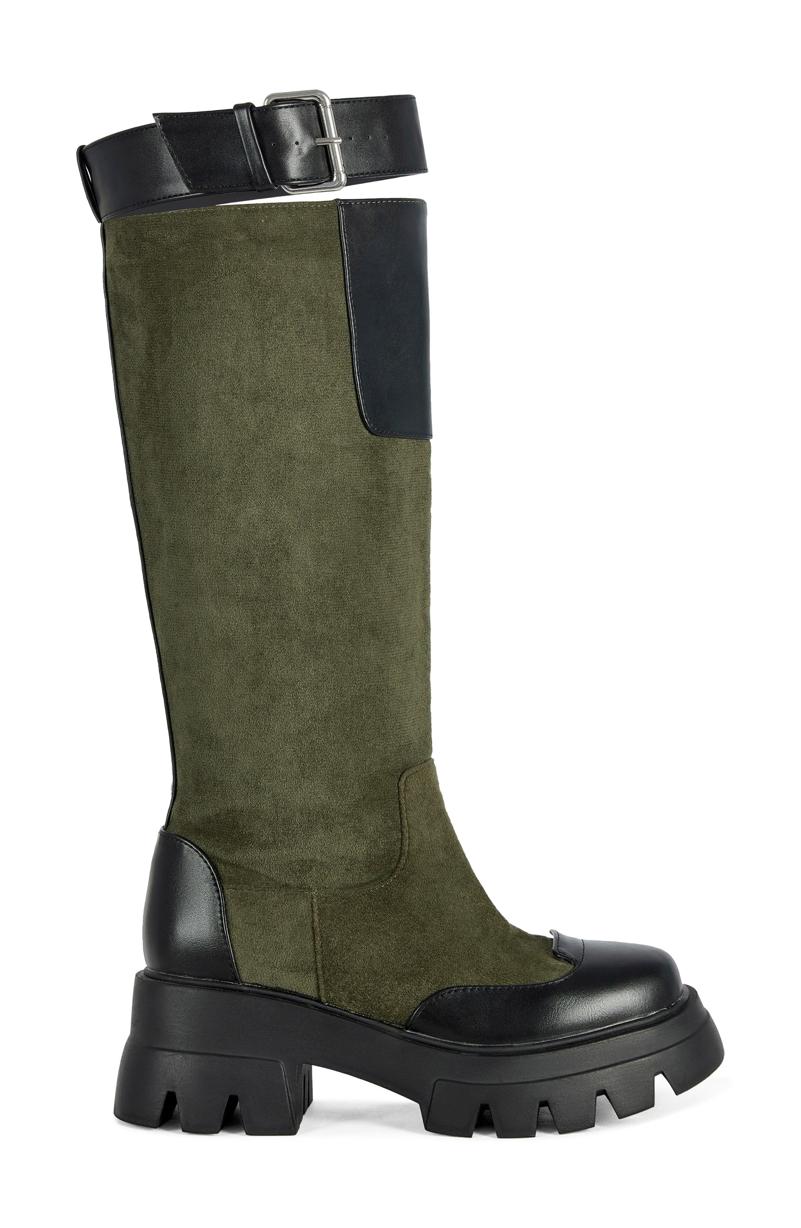 Dalila Knee High Boot, Alternate, color, OLIVE