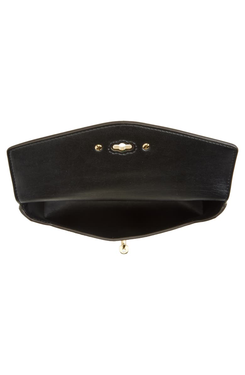 Mulberry Darley Crinkled Metallic Leather Cosmetic Pouch, Alternate, color, Somerset Gold