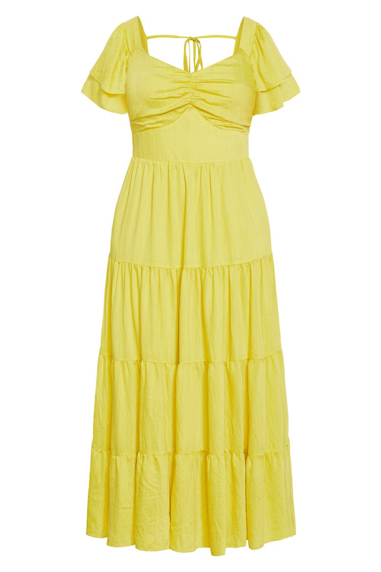 Ariella Tiered Dress, Alternate, color, LIME