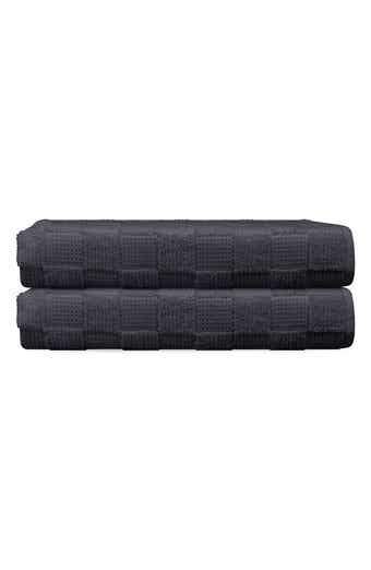 Waffle Terry 2-Piece Turkish Cotton Bath Towel Set