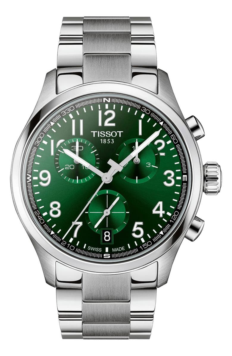 Tissot Chrono XL Bracelet Watch, 42mm, Main, color, 