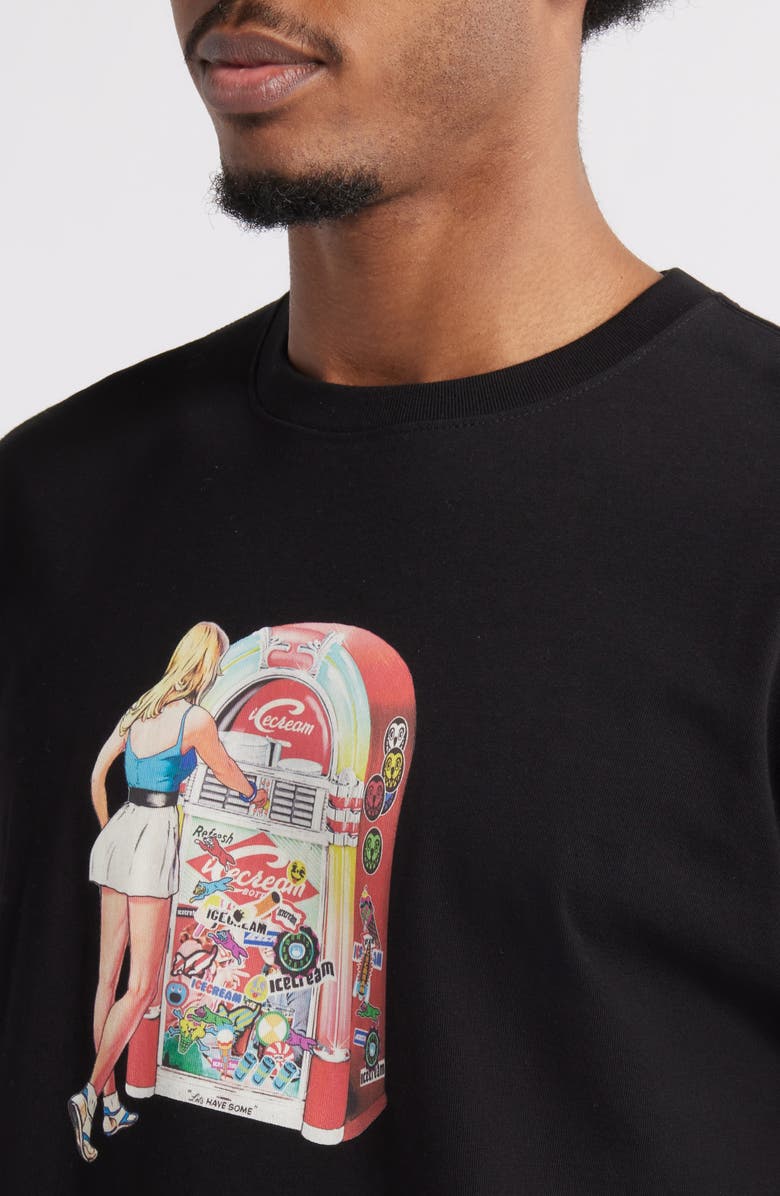 ICECREAM Juke Graphic T-Shirt, Alternate, color, Black