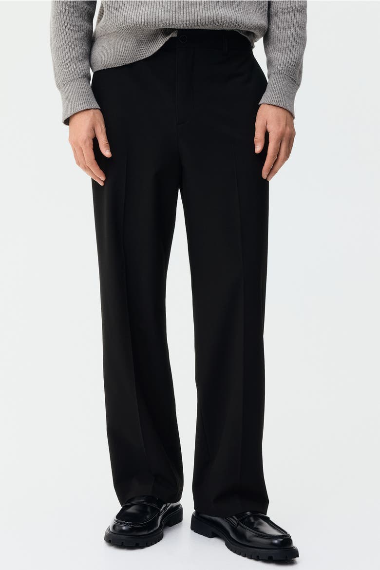 Relaxed Fit Trousers, Alternate, color, Black