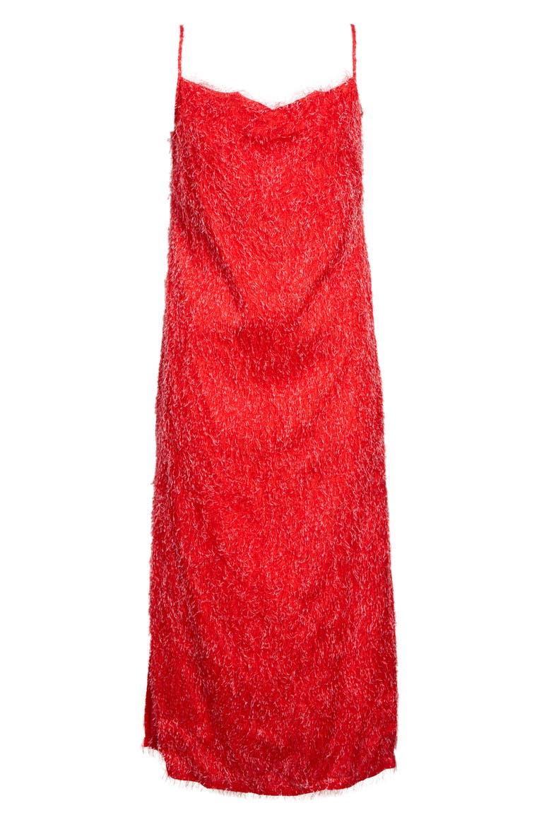 Fil Coupé Midi Dress, Main, color, 6513 FLASH RED
