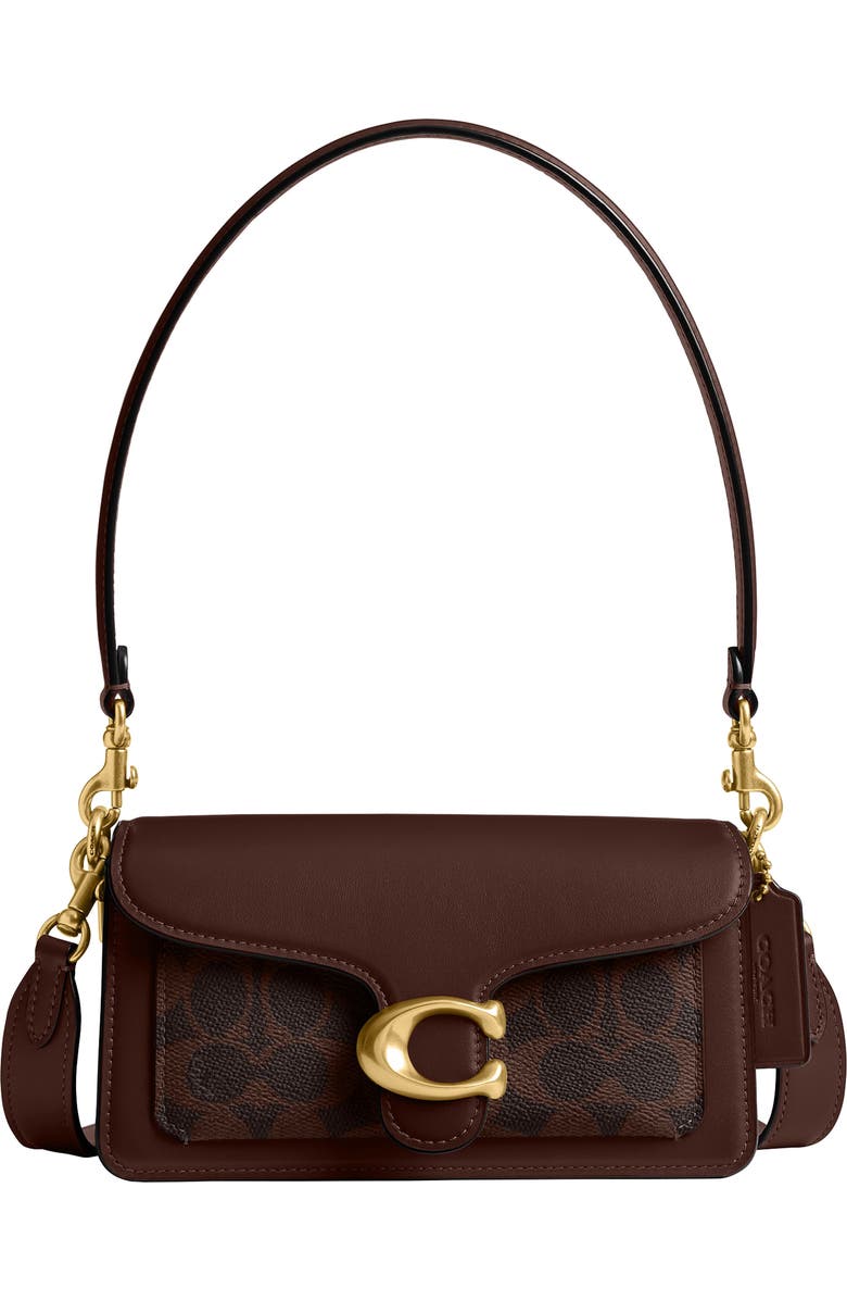 COACH Tabby Signature Coated Canvas Shoulder Bag, Main, color,