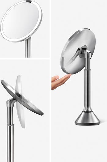 8-Inch Sensor Rechargeable Tabletop Mirror