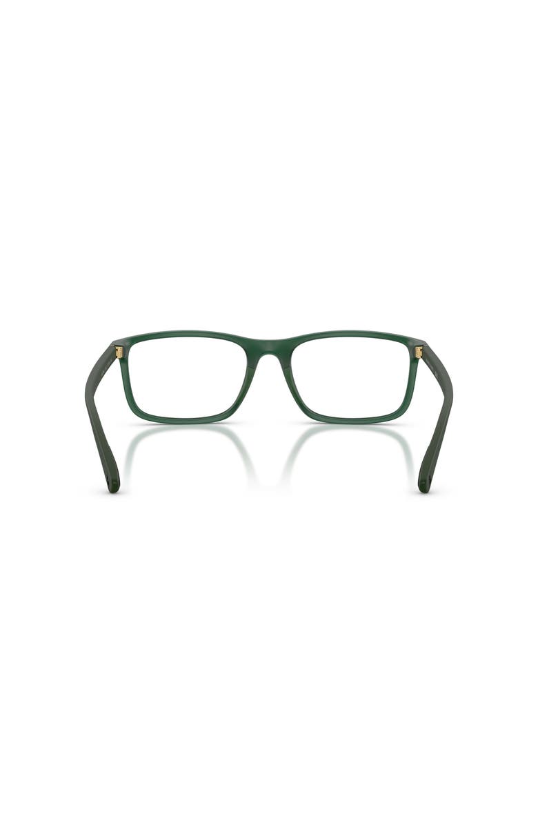 Polo Ralph Lauren 57mm Rectangle optical glasses, Alternate, color, Green