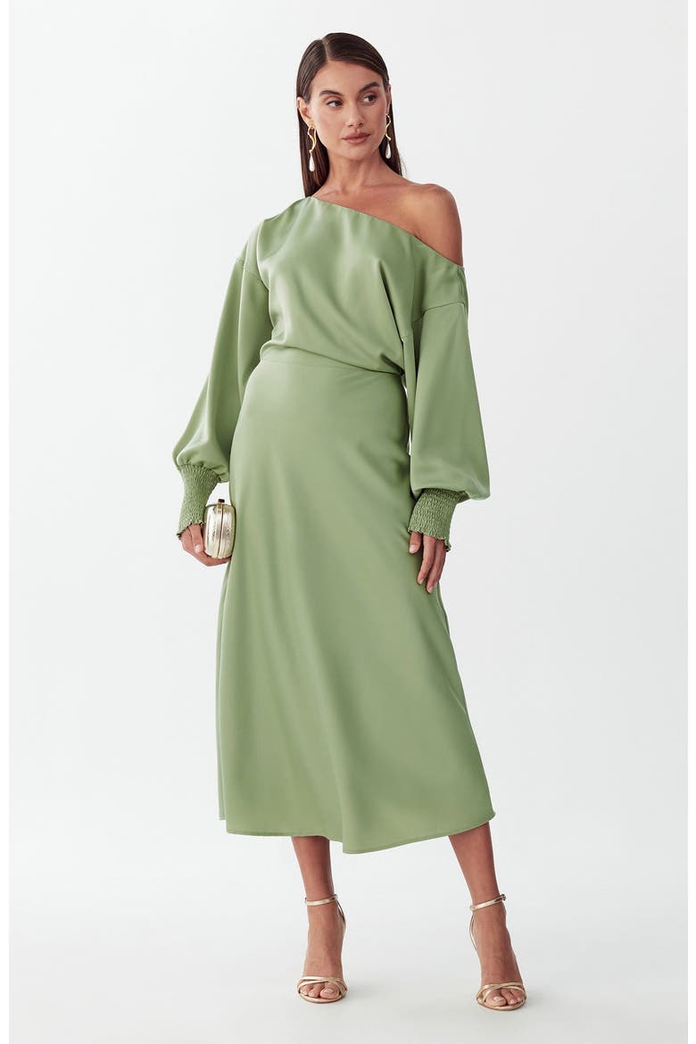 Diara Midi Dress, Main, color, Sage Green