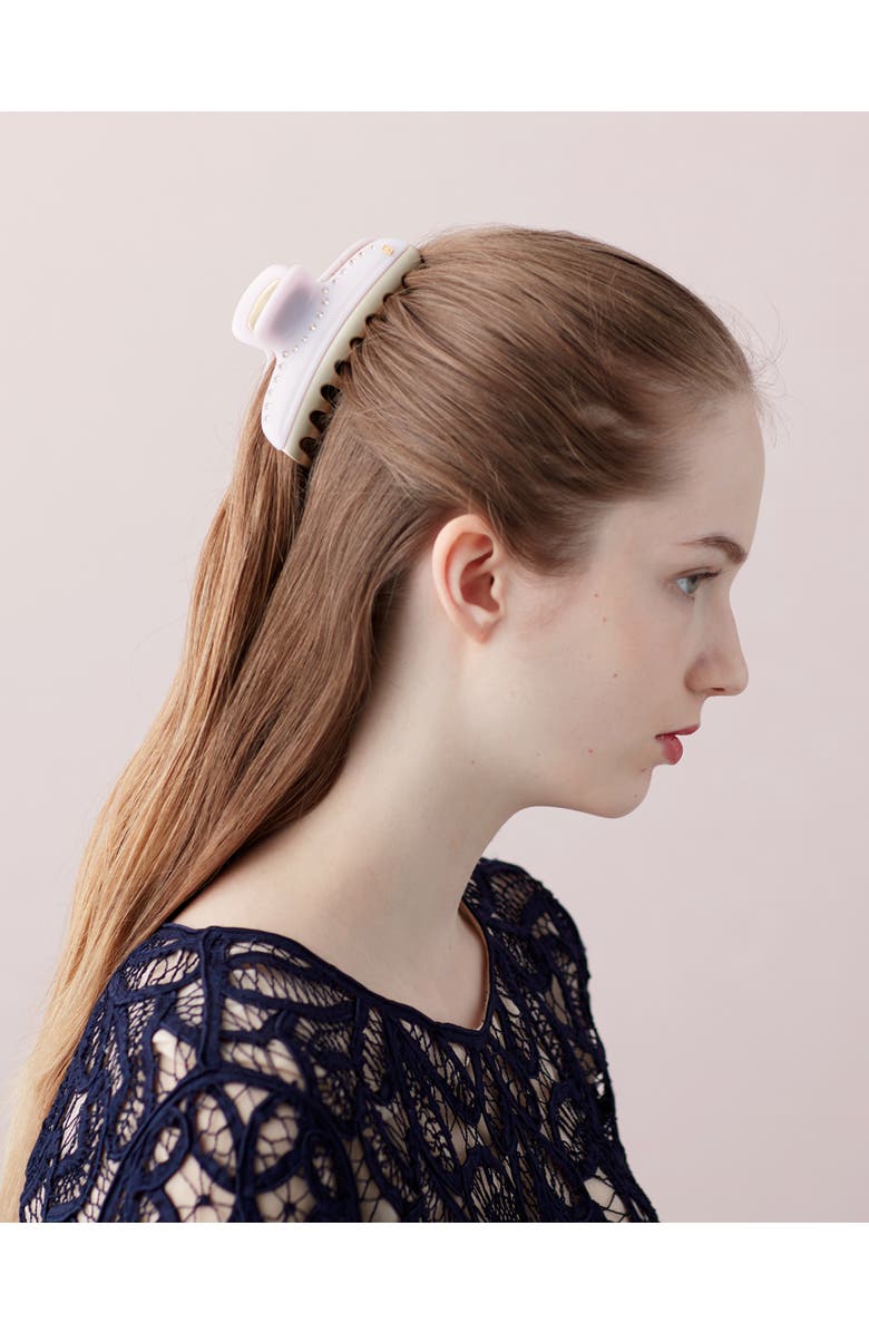 Alexandre de Paris Vendome Large Crystal Hair Claw Clip, Alternate, color, Black