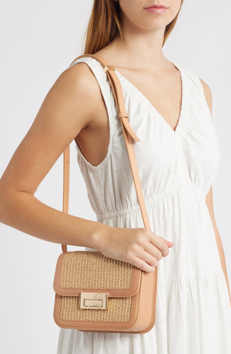 Loeffler Randall Woven Crossbody Bag, Alternate, color, Natural/ Honey