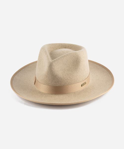 Gigi Pip Monroe Rancher Wool Fedora Hat In Oatmeal