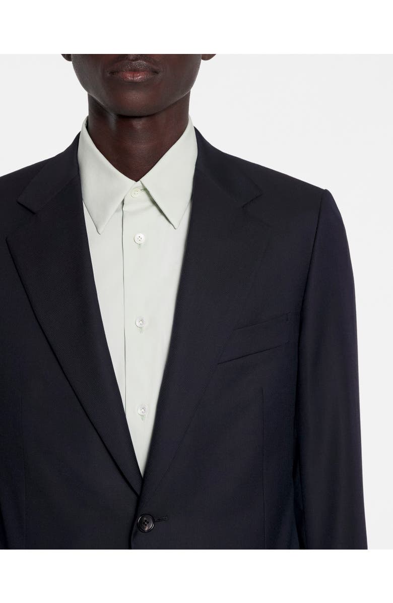 Lanvin Single-Breasted Flap Pockets Jacket, Alternate, color, Navy Blue