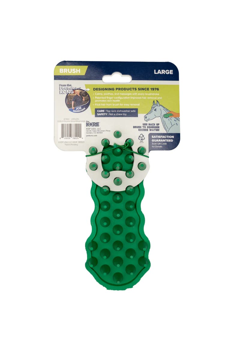 Horse Deshedding Brush, Alternate, color, Green
