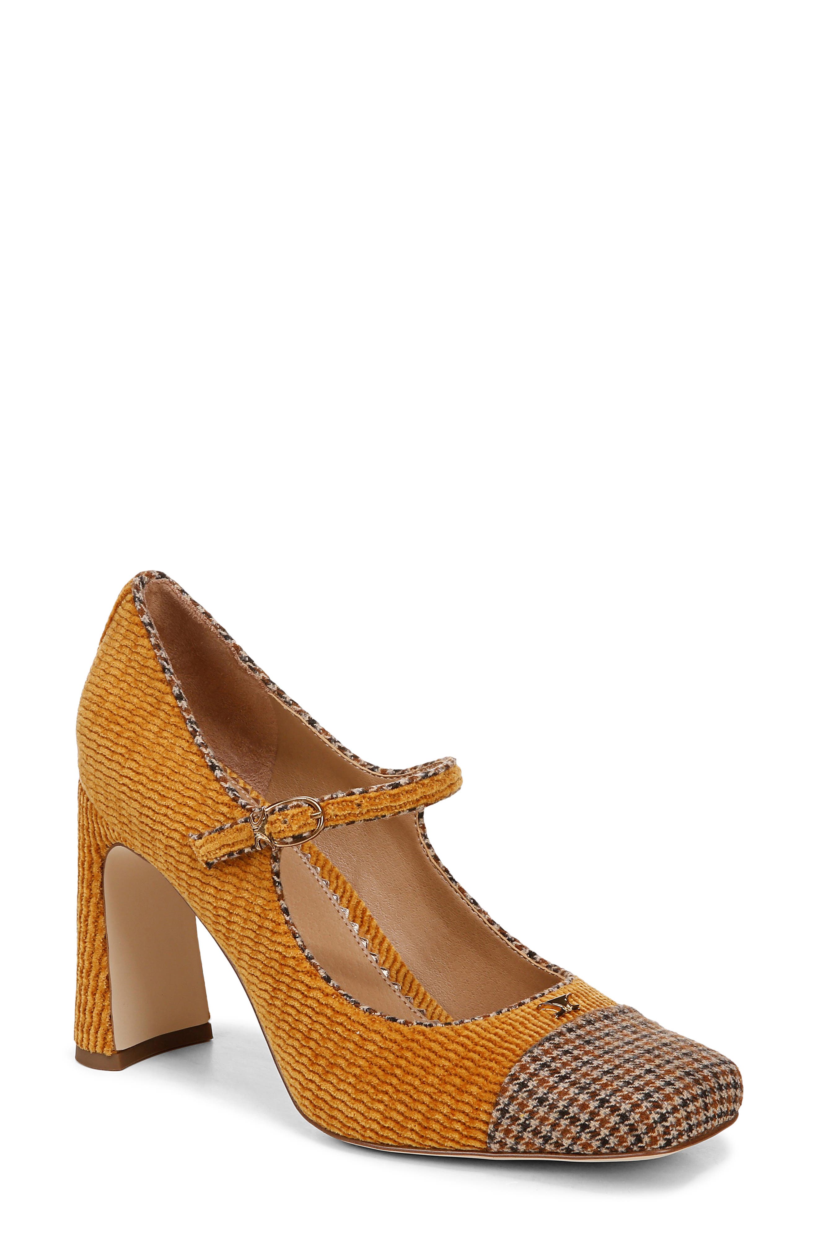 Elora Square Toe Mary Jane Pump, Main, color, FROSTED APRICOT/ CHESTNUT