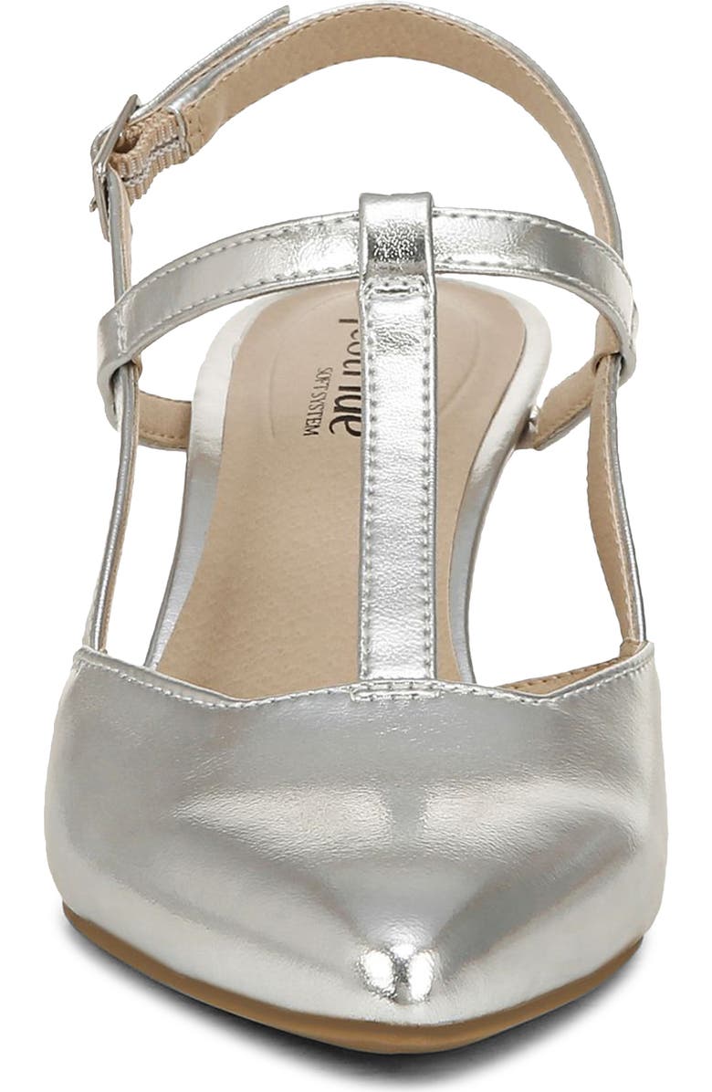 LifeStride Aire Pointed Toe Slingback Pump, Alternate, color, Silver