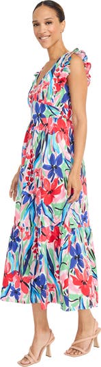 Floral Ruffle Tiered Maxi Dress
