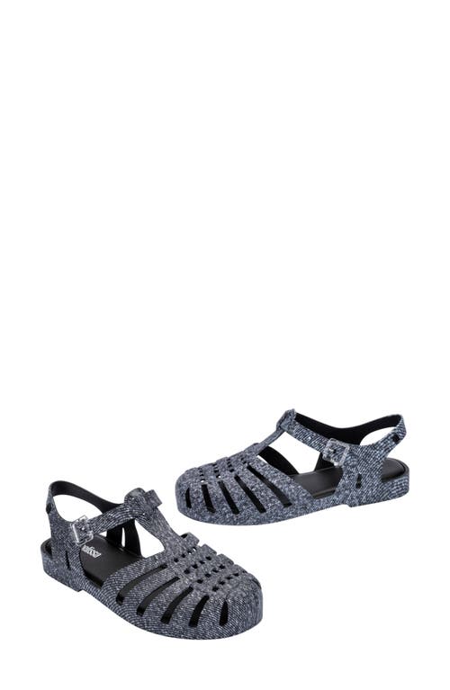 MELISSA MELISSA POSSESSION DENIM PRINT FISHERMAN SANDAL