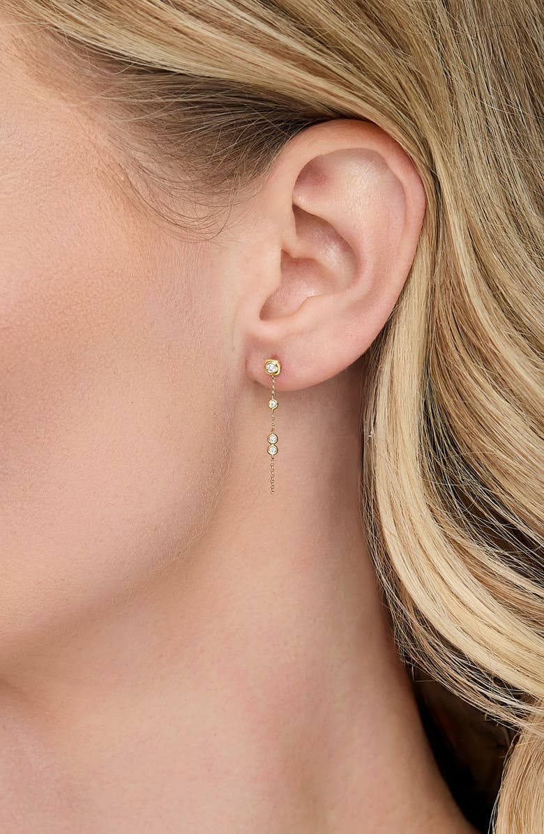 Bony Levy Monaco 18K Yellow Gold Diamond Linear Drop Earrings, Alternate, color, 18K Yellow Gold