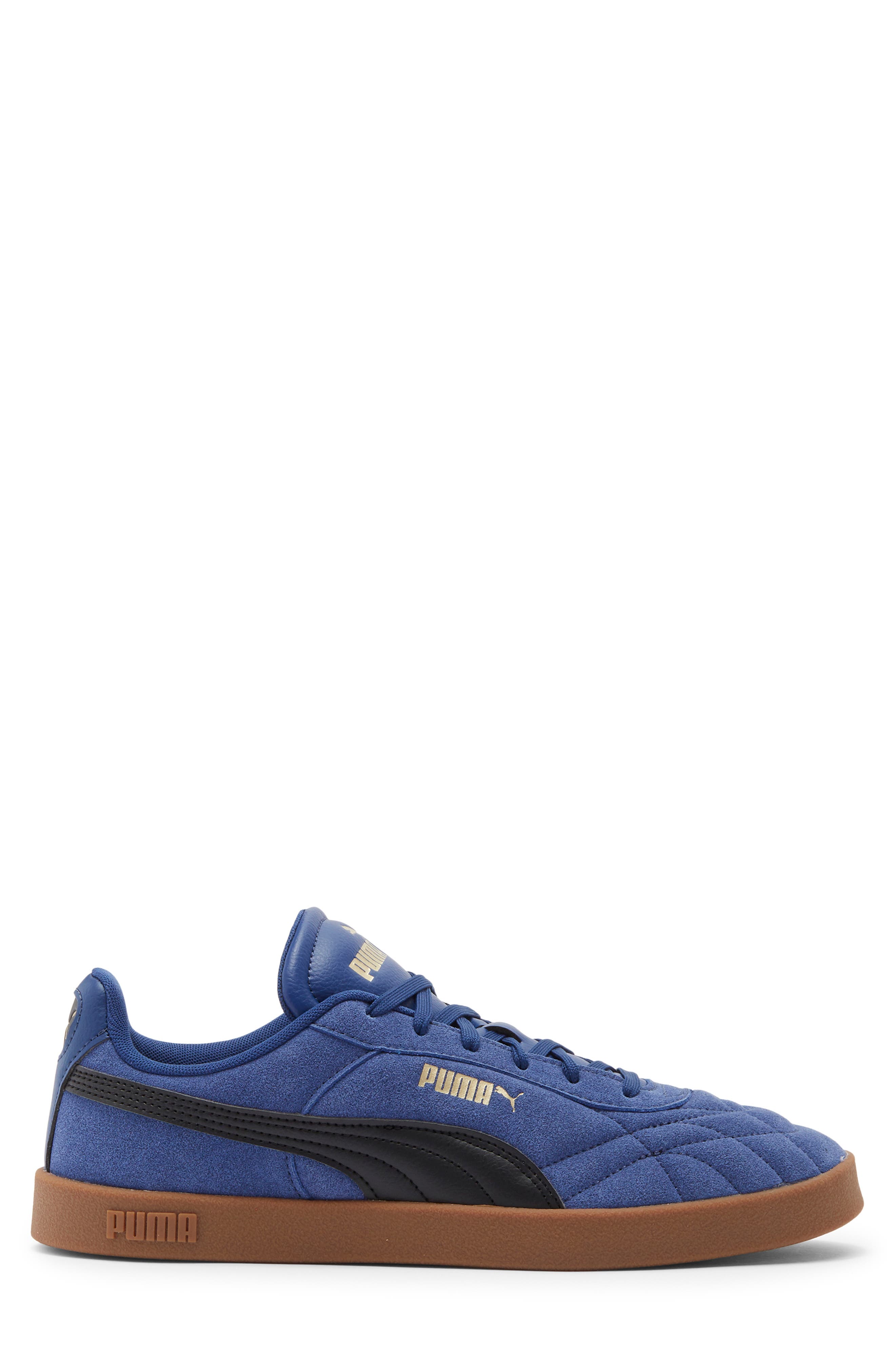 PUMA Club II Indoor Sneaker, Alternate, color, Blue Jewel/ Puma Black