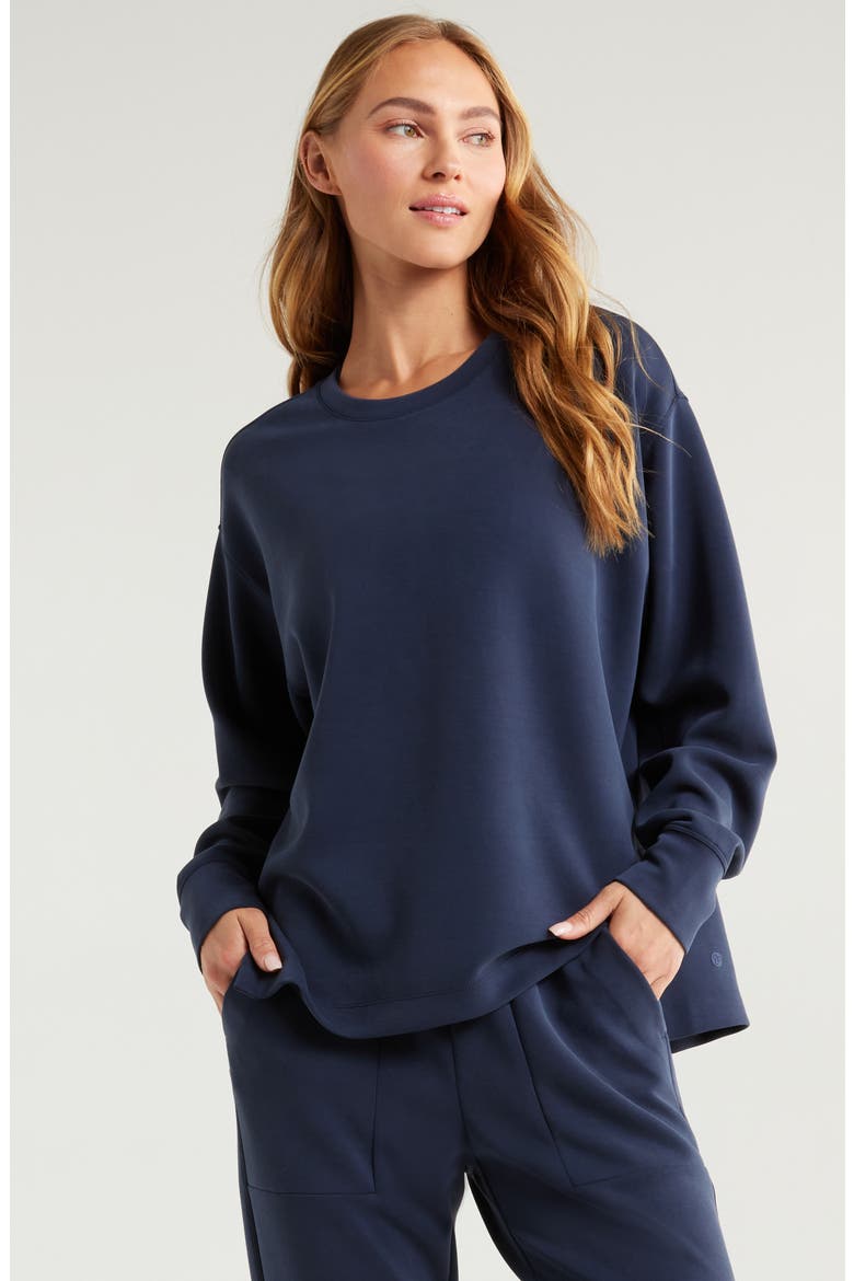 Soft Luxe Tunic, Main, color, NAVY SAPPHIRE