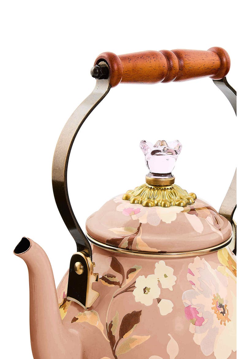 Wild Rose Mauve 2-Quart Tea Kettle, Alternate, color, MAUVE