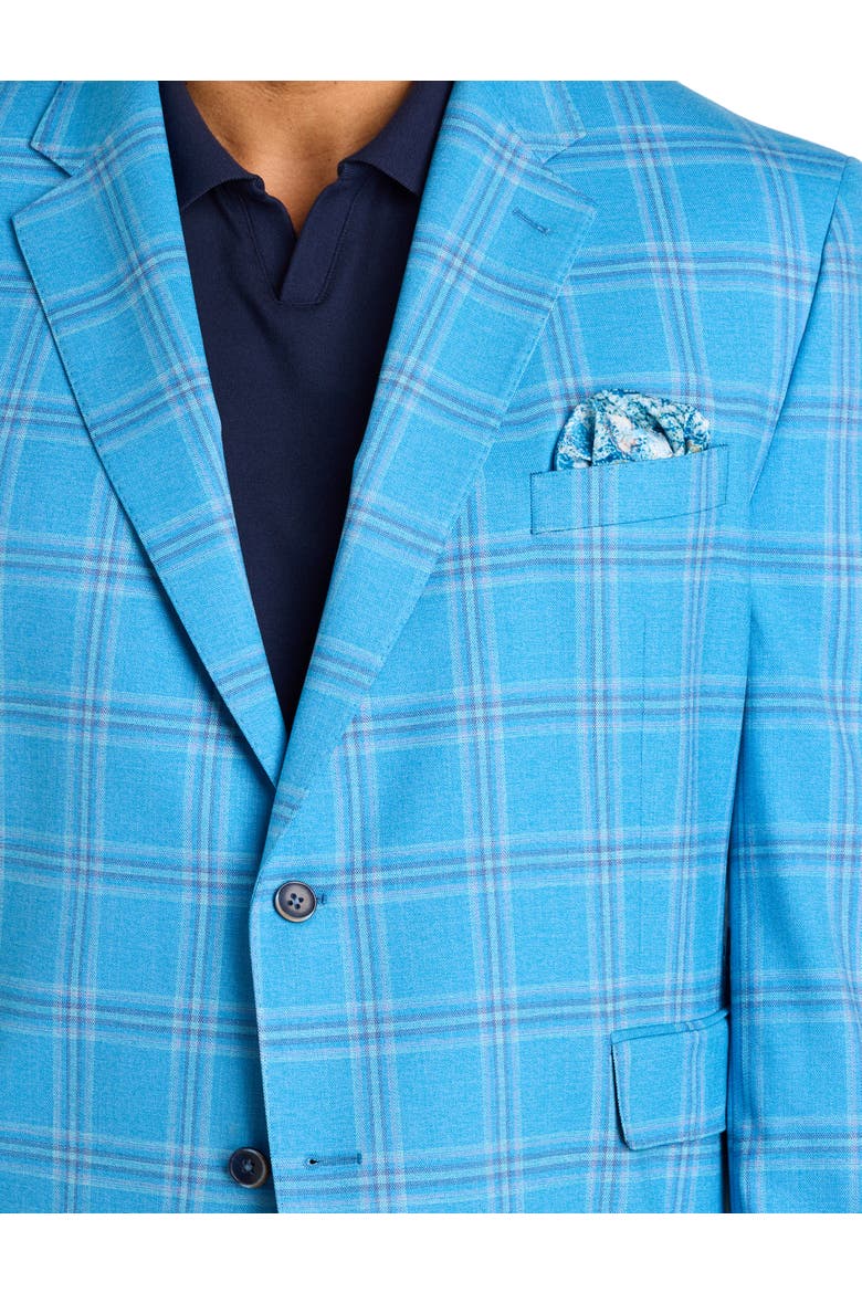 Big & Tall Plaid Sport Coat V2, Alternate, color, BLUE