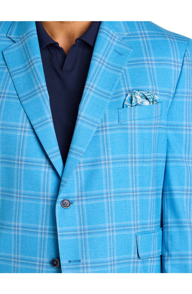 Tallia Big & Tall Plaid Sport Coat V2, Alternate, color, Blue