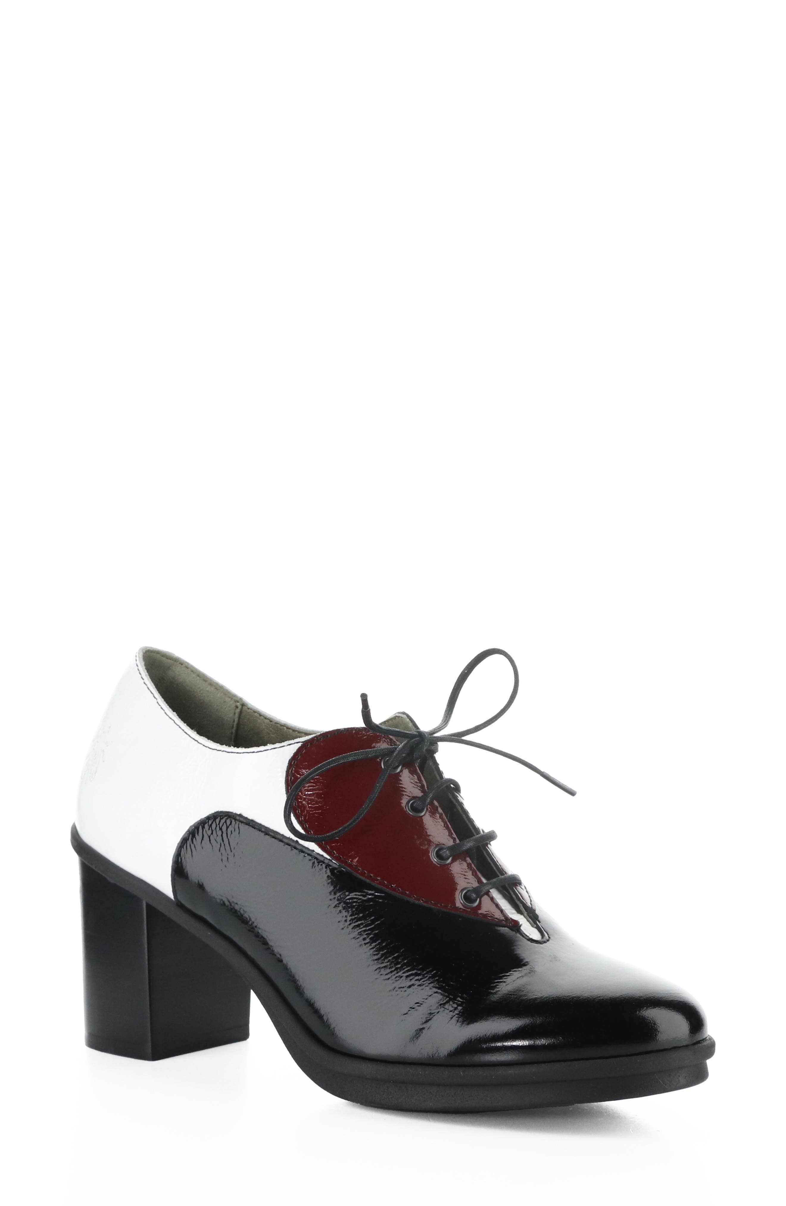 Geil Block Heel Pump, Main, color, 000 BLACK MULTI