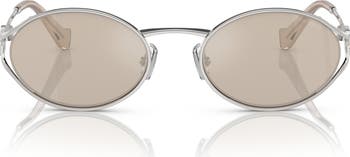 54mm Oval Sunglasses
