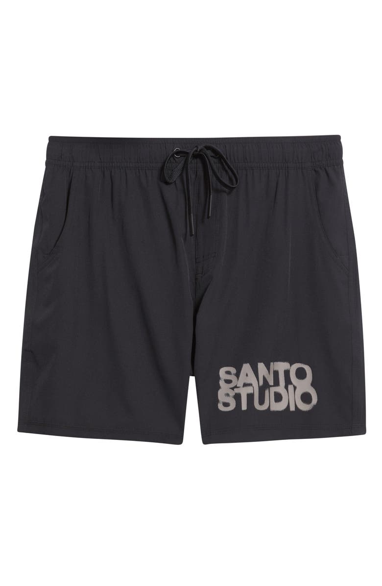 SANTO STUDIO Tempo Tech Shorts, Alternate, color, Black