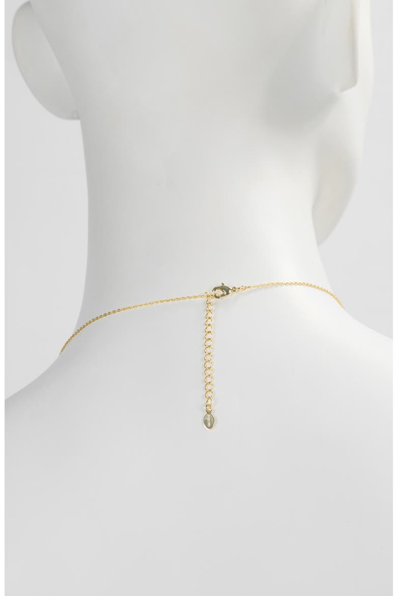 Graduated Cubic Zirconia Chain Necklace, Alternate, color, GOLD