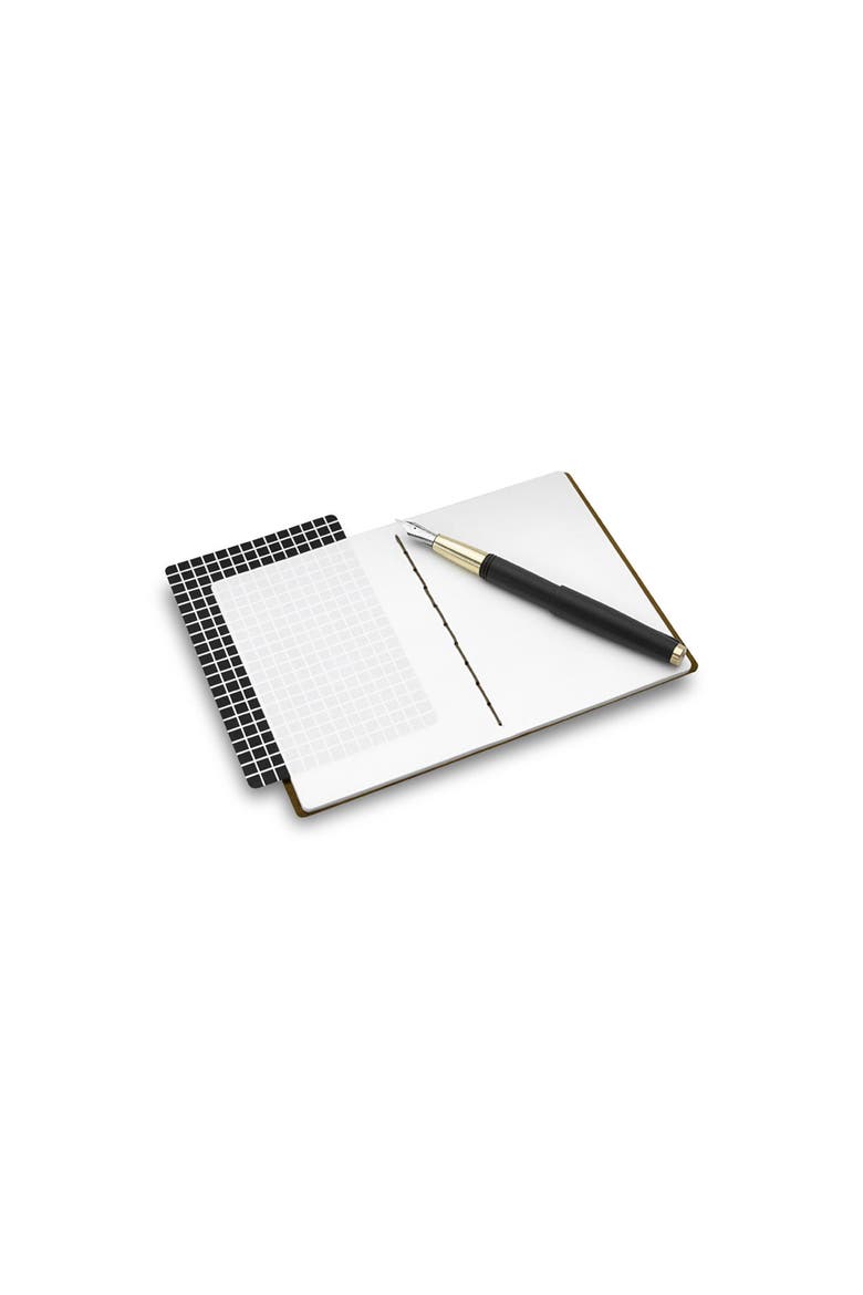 Small Leather Notebook, Alternate, color, MALBEC