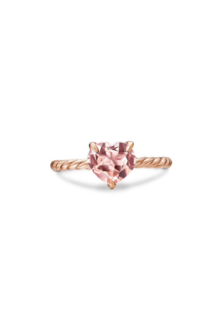 Morganite Heart Ring, Main, color, 18K YELLOW GOLD