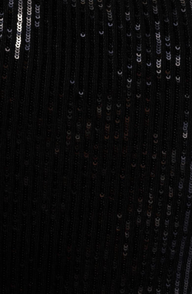 KOBI HALPERIN Isla Sequin Wool Tank Sweater, Alternate, color, Black