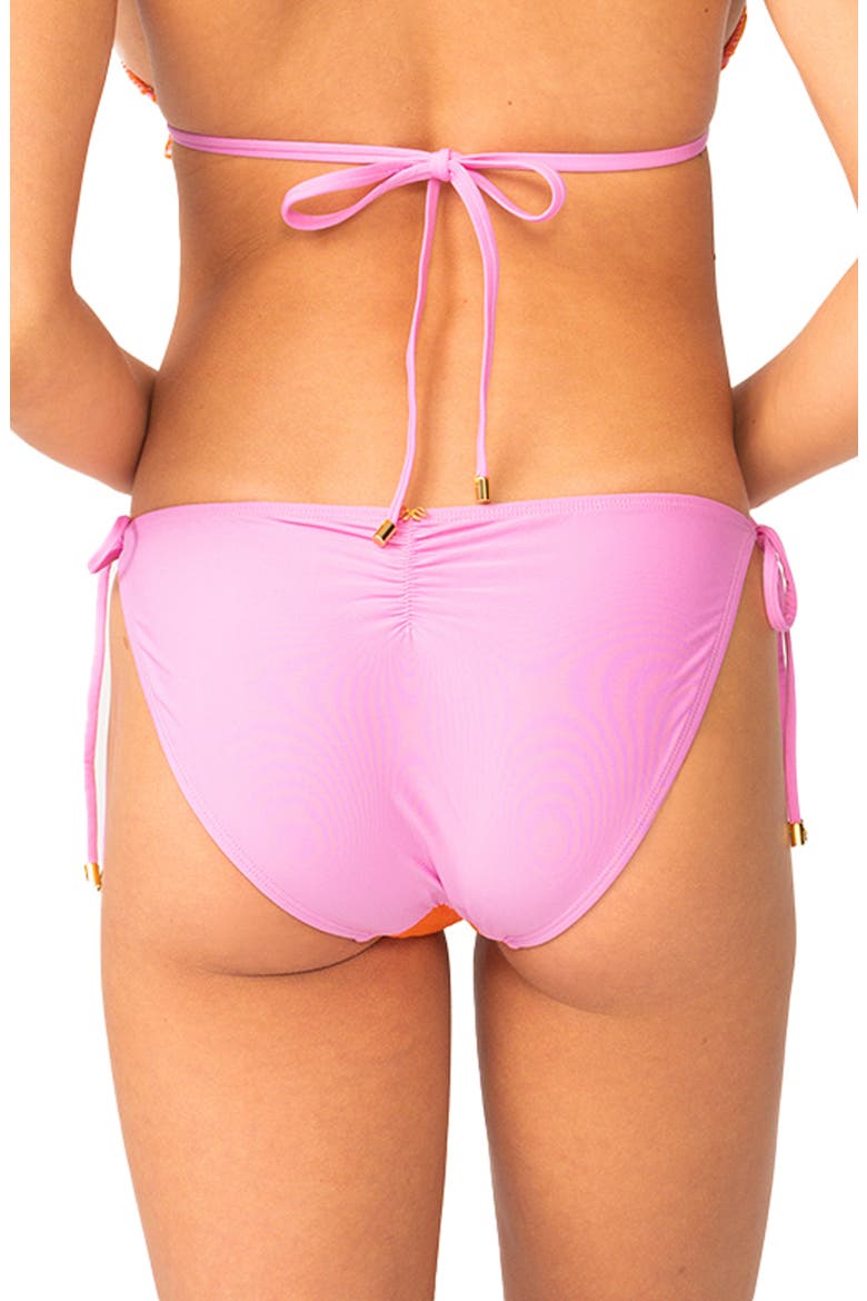 Embroidered SIde Tie Bikini Bottoms, Alternate, color, CAPRI