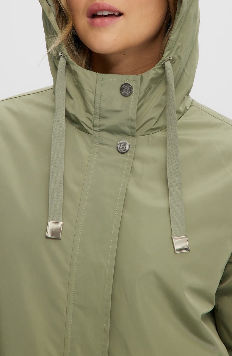 Noize Mid Length Rain Coat, Alternate, color, Aloe