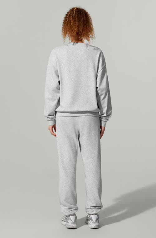 Lilysilk Porchlight Balance Crew Sweatshirt In Gray