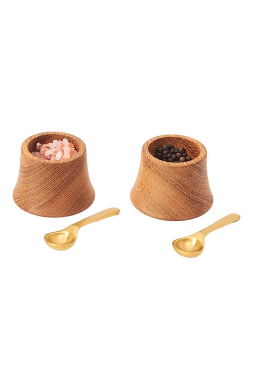 The Collective Home Belfort Pinch Bowls with spoons - Set of 2 in Brown  product