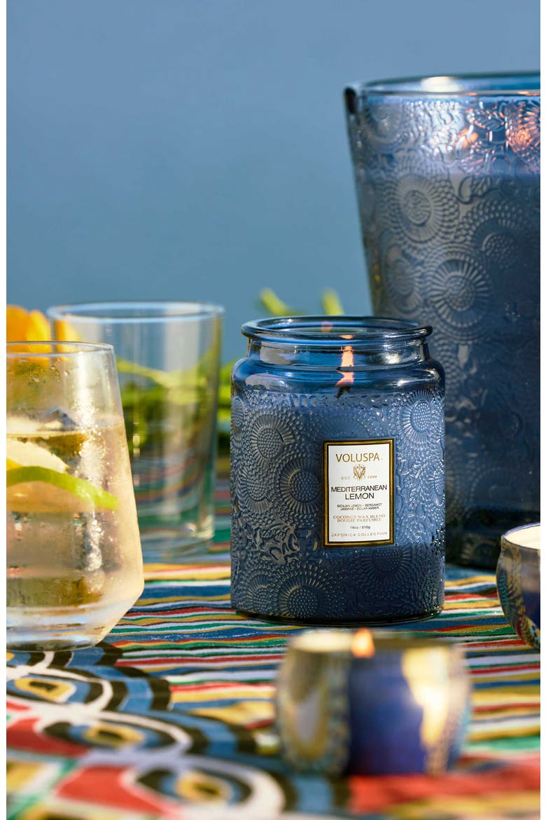 Mediterranean Lemon Large Jar Candle, Alternate, color, MEDITERRANEAN LEMON