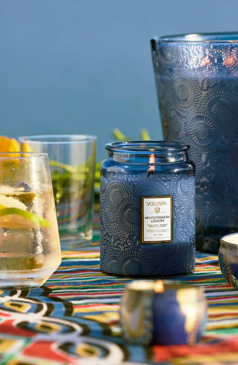 Voluspa Mediterranean Lemon Large Jar Candle, Alternate, color, Mediterranean Lemon