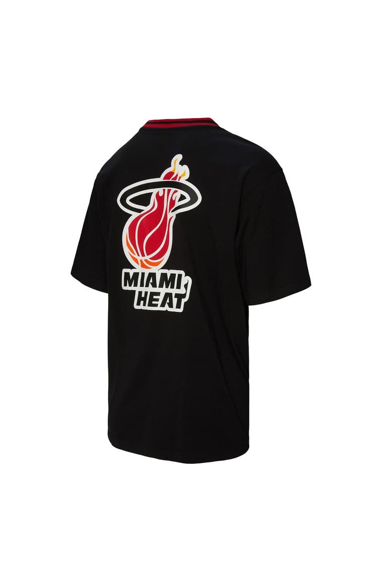 Unisex Mitchell & Ness Black Miami Heat Playmaker Vintage Logo T-Shirt, Alternate, color, Black